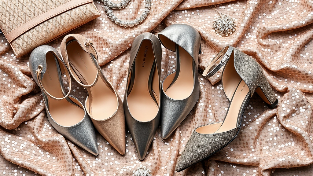Wybór butów do sukienki z cekinami