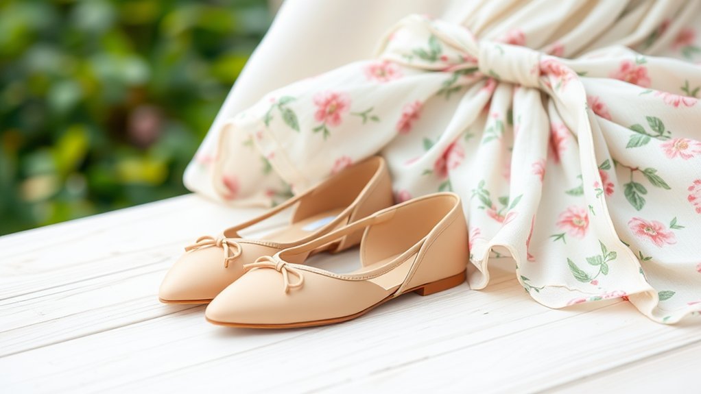 klasyczne obuwie do kwiecistej sukienki