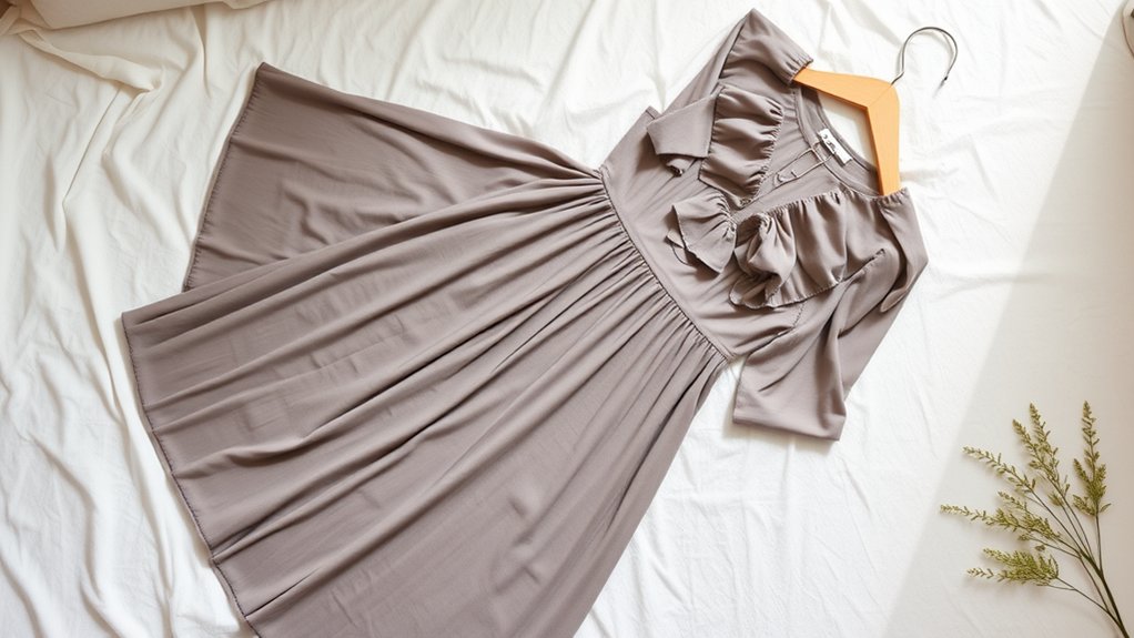 dodawanie falbanek do sukienki