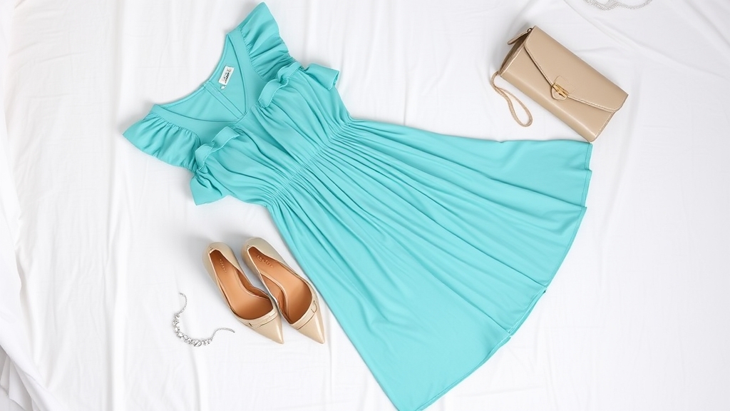 spójny strój z paznokciami