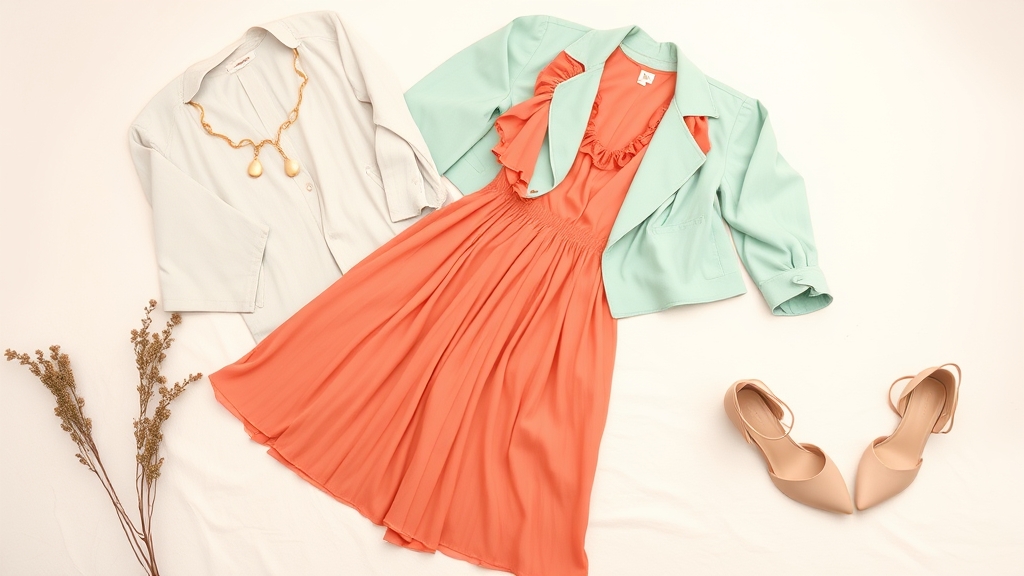 harmonia kolorów z łososiowym