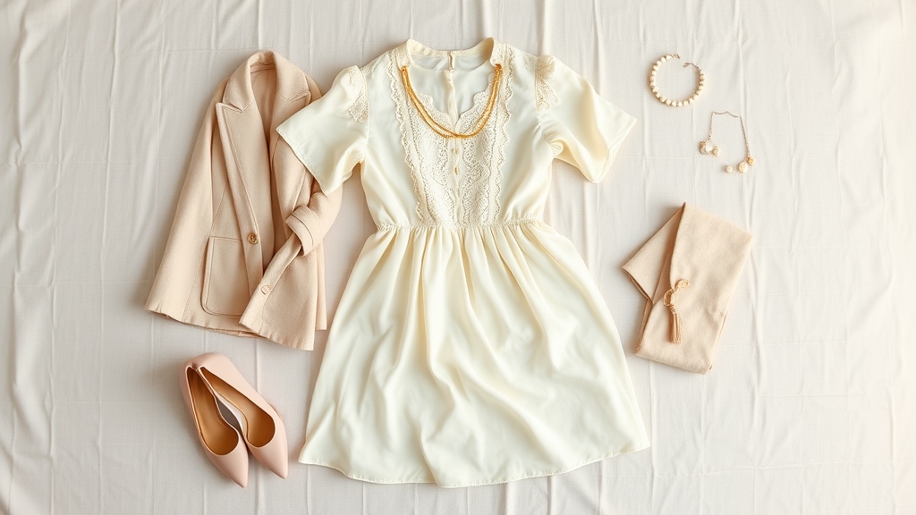 eleganckie akcesoria w kolorze ecru