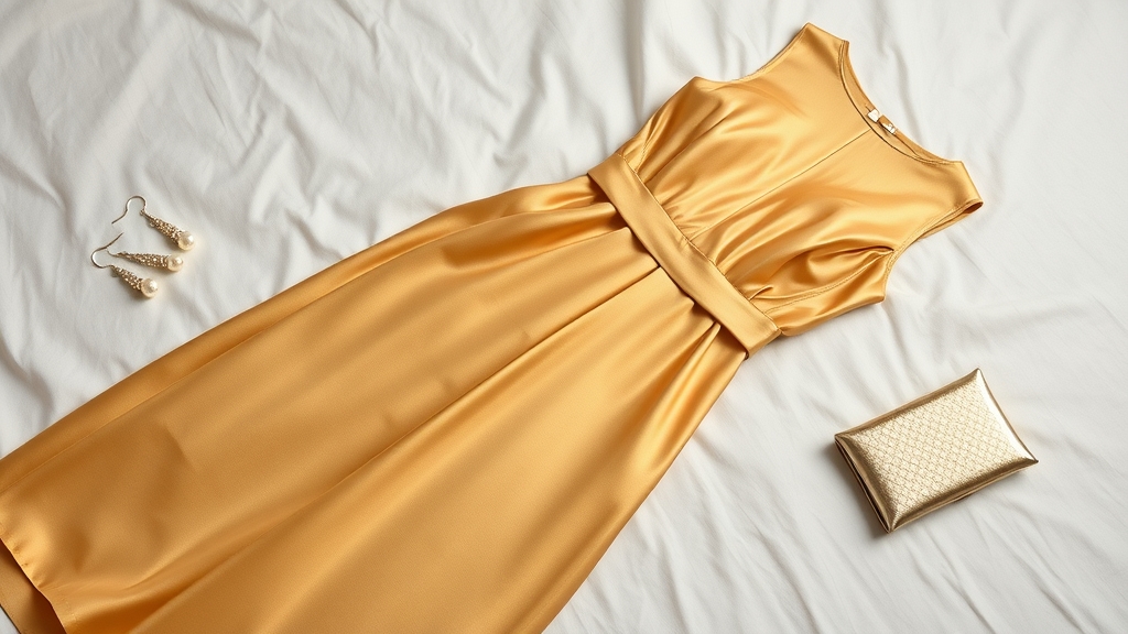 Wybory biżuterii do złotej sukienki