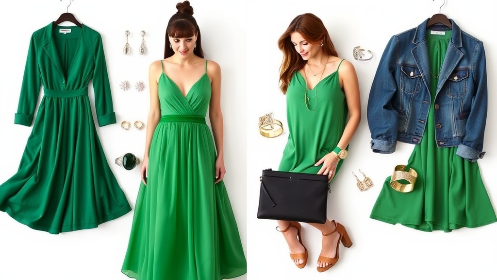 Wybór biżuterii do zielonych sukienek
