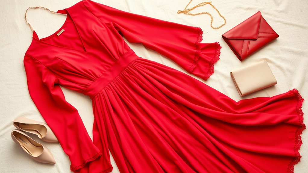 sztuczki makijażowe do czerwonej sukienki