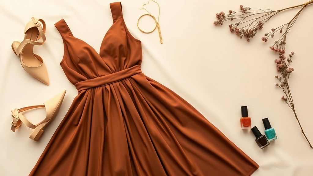 kolory paznokci do brąsowej sukienki