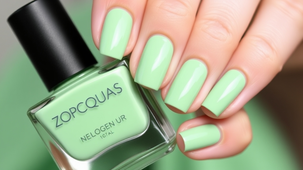 kolory paznokci na jasną zieleń