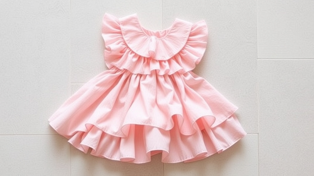 szycie rękawów z falbanami kroki