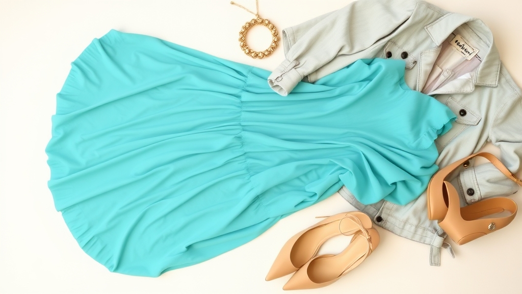 wskazówki dotyczące wzoru sukienki w kolorze turkusowym